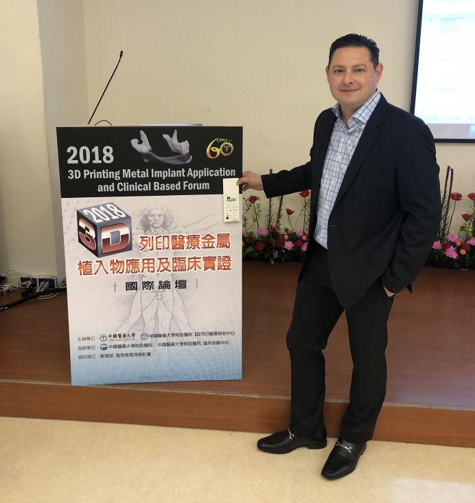 Dr. Zeetser gives Keynote Speech about FastForward Bunion Surgery and 3D Printing in Taiwan at China Medical University - June 2018